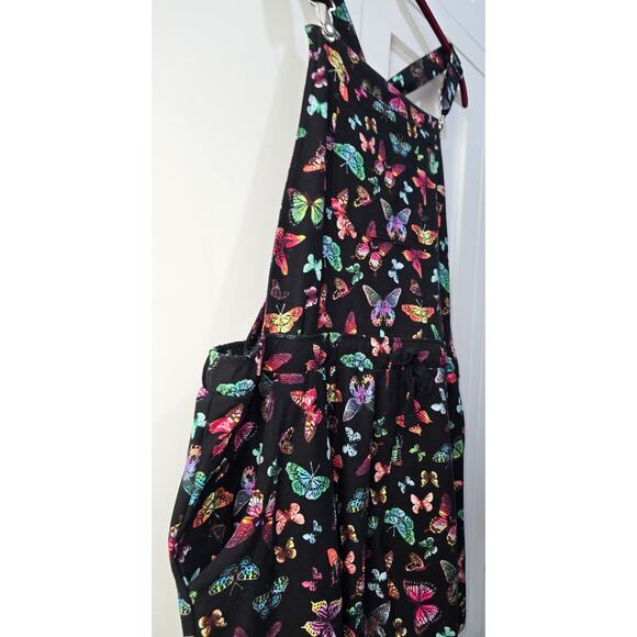 No Boundaries Colorful Butterfly Print Shortalls Size XXL (19) Juniors - Picture 5 of 10